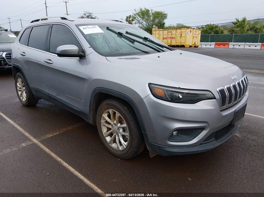 2019 Jeep Cherokee VIN 1C4PJLCX7KD353854 IAAI salvage auction — WATER/FLOOD, Salvage (Hawaii), sold $100 on 2026-08-04 (photo 1)