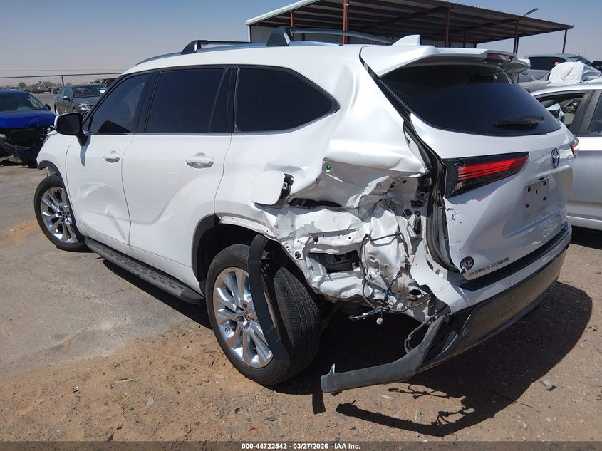2022 Toyota Highlander VIN 5TDYARAHXNS513477 IAAI salvage auction — LEFT FRONT, Original (Texas), sold $11,000 on 2026-07-22 (photo 3)