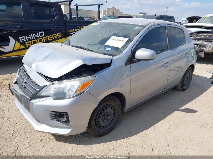 2024 Mitsubishi Mirage VIN ML32AUHJ3RH002966 IAAI salvage auction — FRONT END, Original (Texas), sold $2,400 on 2026-07-06 (photo 2)