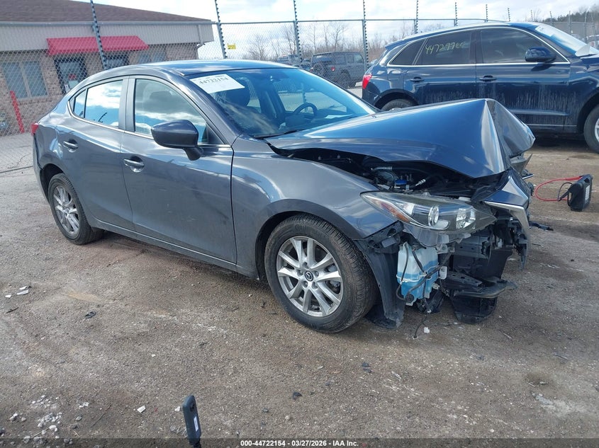 2016 Mazda 3 VIN JM1BM1U72G1335548 IAAI salvage auction — FRONT END, Wait Title, sold $375 on 2026-07-14 (photo 1)