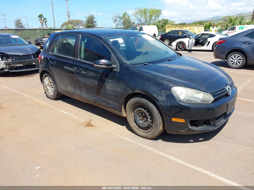 2012 Volkswagen Golf VIN WVWDB7AJ9CW344472 IAAI salvage auction — WATER/FLOOD, Salvage (Hawaii), sold $75 on 2026-08-04 (photo 1)