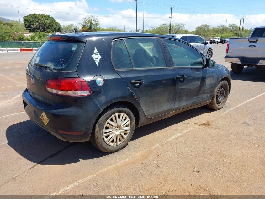 2012 Volkswagen Golf VIN WVWDB7AJ9CW344472 IAAI salvage auction — WATER/FLOOD, Salvage (Hawaii), sold $75 on 2026-08-04 (photo 4)