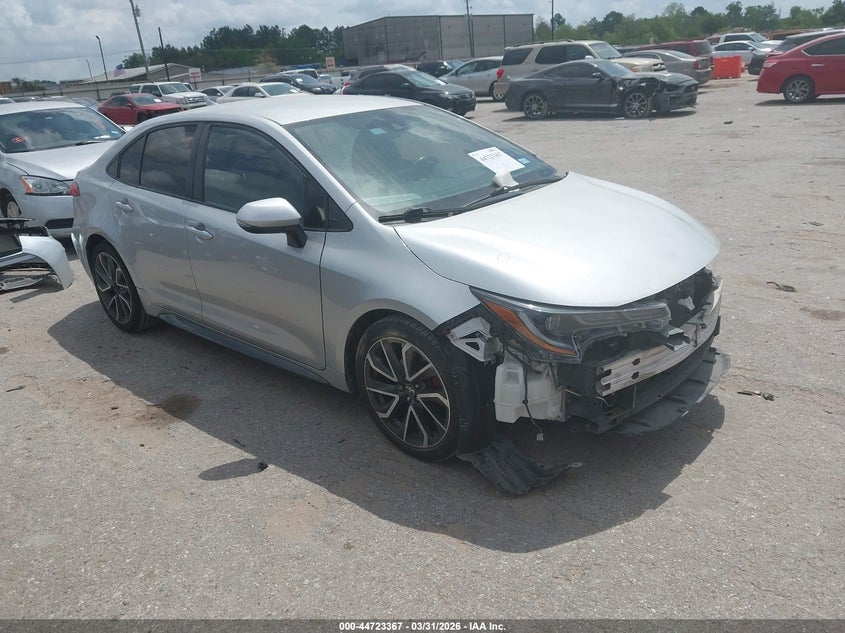 2020 Toyota Corolla VIN 5YFS4RCE6LP014276 IAAI salvage auction — LEFT FRONT, Wait Title, sold $3,850 on 2026-07-22 (photo 1)