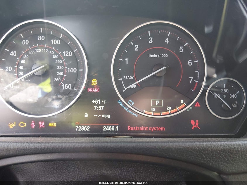 2014 BMW 4er VIN WBA3R1C52EK192689 IAAI salvage auction — RIGHT SIDE, Salvage (South Carolina), sold $2,700 on 2026-09-15 (photo 7)