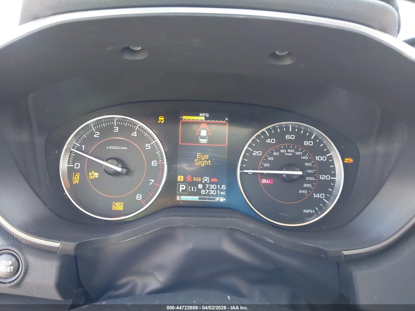 2021 Subaru Xv VIN JF2GTHMC2M8228504 IAAI salvage auction — WATER/FLOOD, Wait Title, sold $2,250 on 2026-07-28 (photo 7)