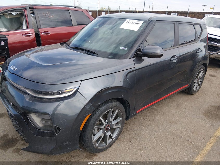 2022 Kia Soul VIN KNDJ53AF2N7805443 IAAI salvage auction — RIGHT SIDE, Salvage (Colorado), sold $3,350 on 2026-07-07 (photo 2)
