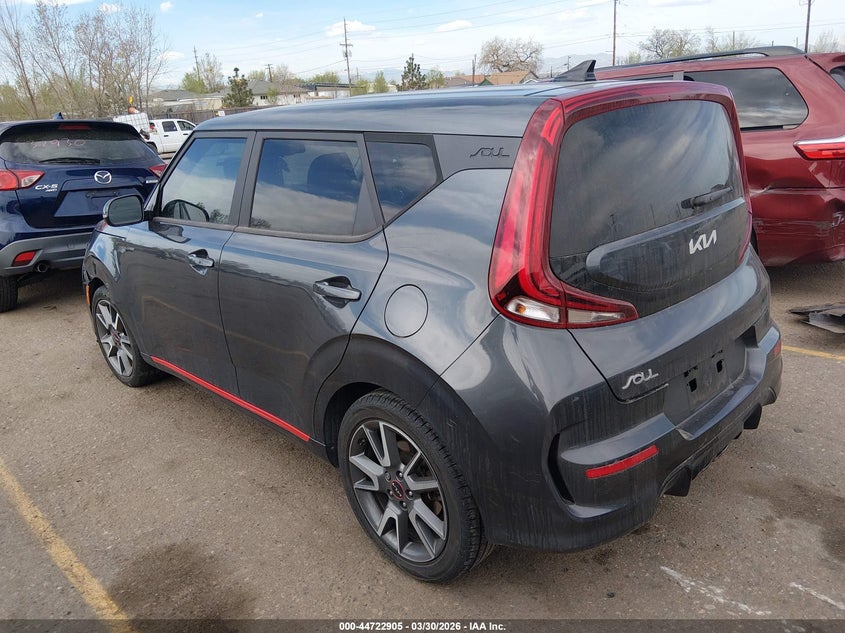 2022 Kia Soul VIN KNDJ53AF2N7805443 IAAI salvage auction — RIGHT SIDE, Salvage (Colorado), sold $3,350 on 2026-07-07 (photo 3)