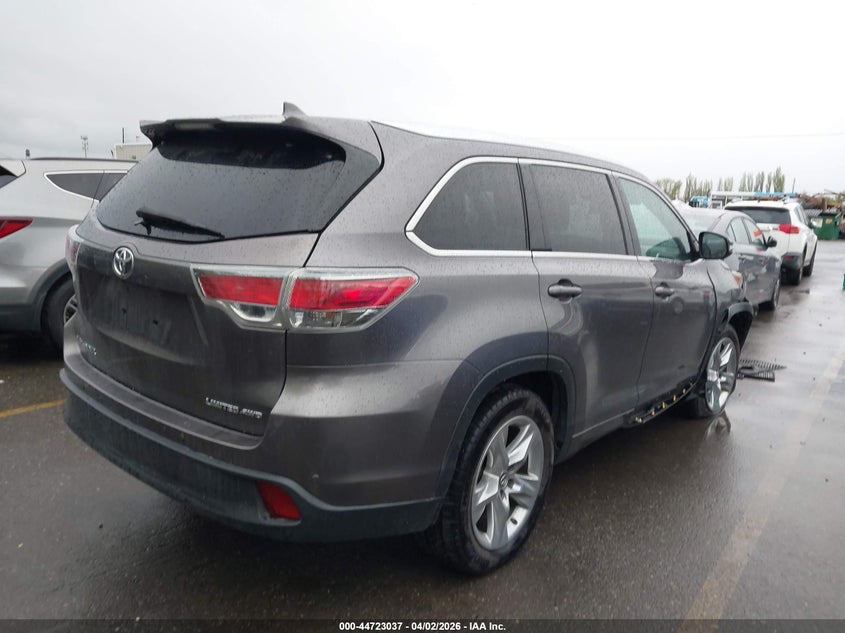 2016 Toyota Highlander VIN 5TDDKRFH1GS331464 IAAI salvage auction — RIGHT SIDE, Salvage (Utah), sold $7,200 on 2026-07-23 (photo 4)