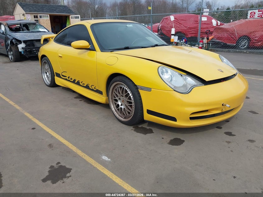 2002 Porsche 911 VIN WP0AA29962S620924 IAAI salvage auction — WATER/FLOOD, Salvage (Connecticut), sold $10,200 on 2026-07-30 (photo 1)
