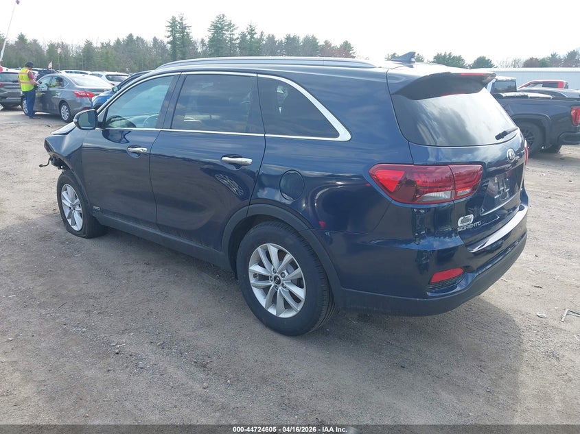 2019 Kia Sorento VIN 5XYPGDA30KG525454 IAAI salvage auction — LEFT FRONT, Wait Title, sold $2,400 on 2026-07-10 (photo 3)