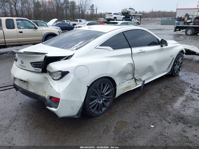 2017 Infiniti Q60 VIN JN1FV7EK7HM610323 IAAI salvage auction — FRONT & REAR, Wait Title, sold $3,650 on 2026-07-08 (photo 4)