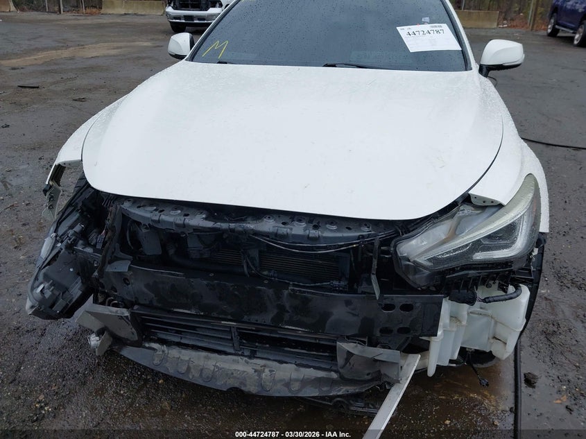 2017 Infiniti Q60 VIN JN1FV7EK7HM610323 IAAI salvage auction — FRONT & REAR, Wait Title, sold $3,650 on 2026-07-08 (photo 6)