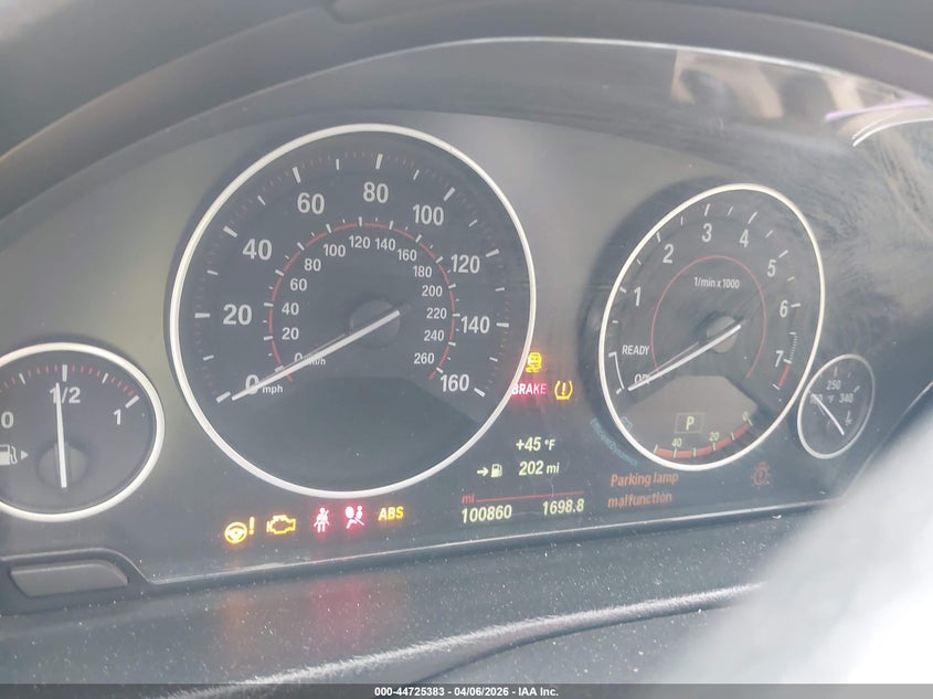 2015 BMW 3 series VIN WBA3C3G58FNS75700 IAAI salvage auction — FRONT END, Salvage (Massachusetts), sold $500 on 2026-07-24 (photo 7)