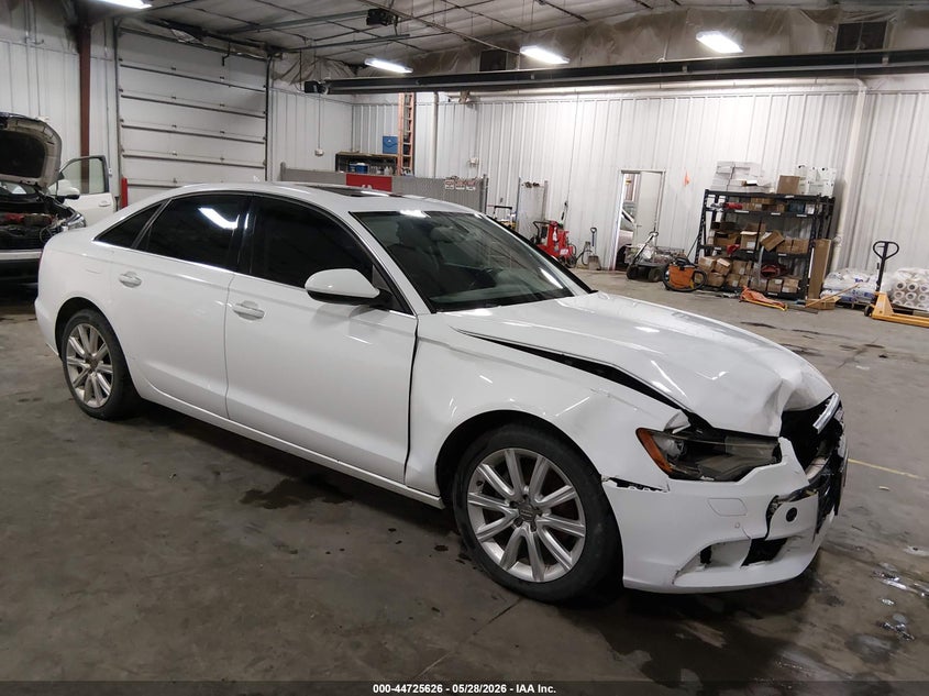 2013 Audi A6 VIN WAUGFAFC8DN058156 IAAI salvage auction — FRONT END, Salvage Title, sold $1,125 on 2026-07-21 (photo 1)