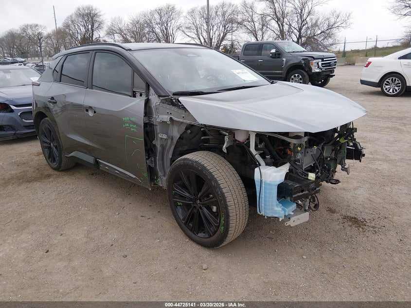2025 Toyota Bz4x VIN JTMABACA0SA106776 IAAI salvage auction — FRONT END, Wait Title, sold $8,600 on 2026-07-23 (photo 1)