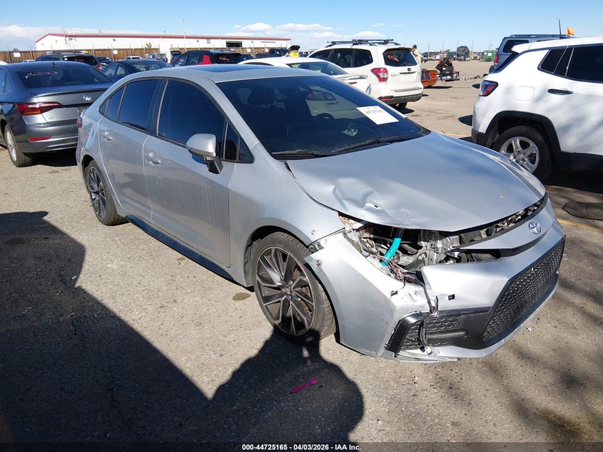 2020 Toyota Corolla VIN JTDT4RCE6LJ019048 IAAI salvage auction — ENGINE DAMAGE, Salvage (Colorado), sold $125 on 2026-07-21 (photo 1)