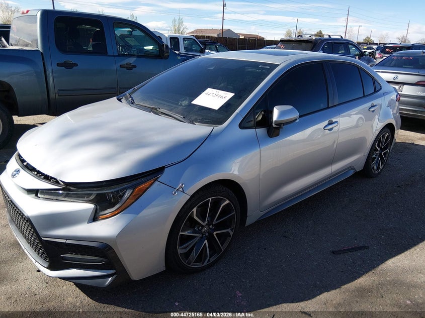 2020 Toyota Corolla VIN JTDT4RCE6LJ019048 IAAI salvage auction — ENGINE DAMAGE, Salvage (Colorado), sold $125 on 2026-07-21 (photo 2)