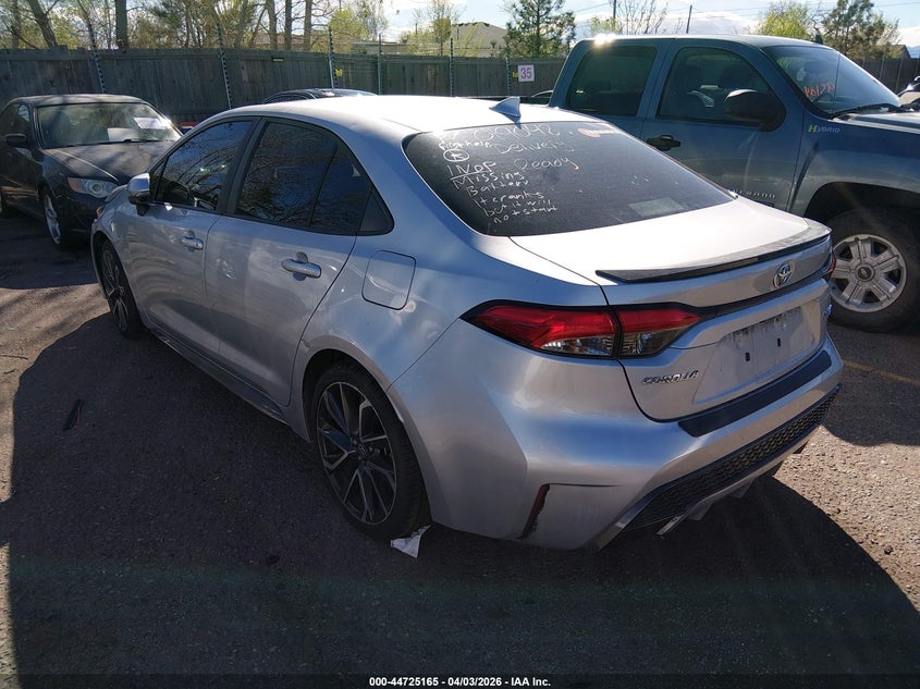 2020 Toyota Corolla VIN JTDT4RCE6LJ019048 IAAI salvage auction — ENGINE DAMAGE, Salvage (Colorado), sold $125 on 2026-07-21 (photo 3)