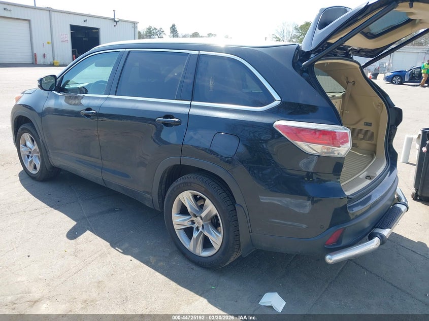 2014 Toyota Highlander VIN 5TDDKRFH4ES015800 IAAI salvage auction — ELECTRICAL, Mv-907A (New York), sold $9,150 on 2026-09-01 (photo 3)