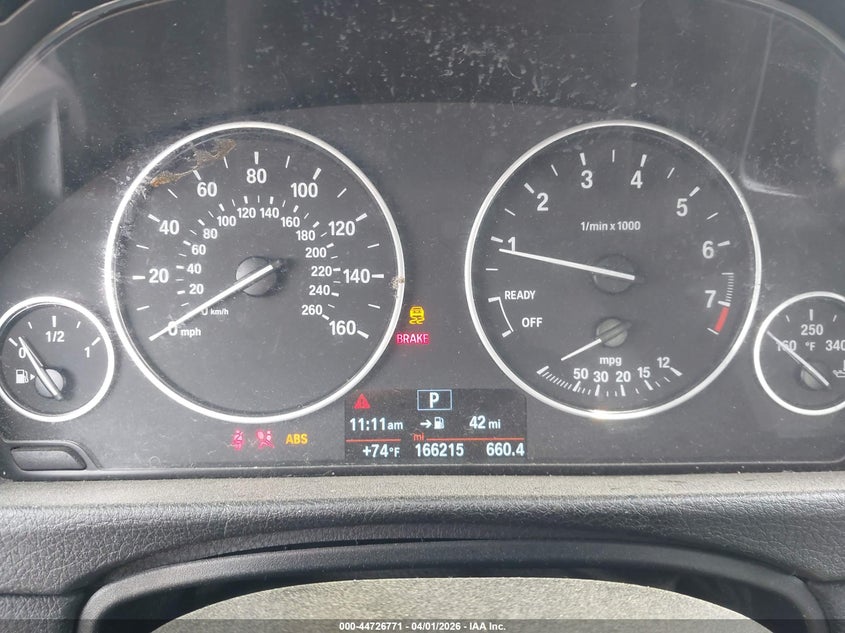 2016 BMW 3er VIN WBA8A3C56GK551392 IAAI salvage auction — FRONT END, Wait Title, sold $700 on 2026-07-29 (photo 7)
