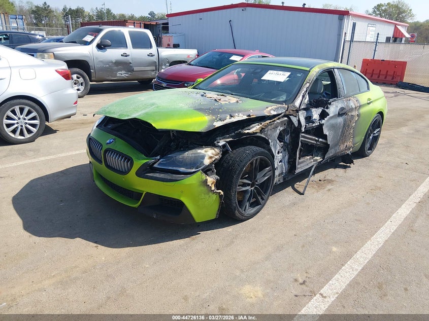 2016 BMW 6er VIN WBA6D4C50GD977166 IAAI salvage auction — LEFT FRONT, Wait Title, sold $1,150 on 2026-08-06 (photo 2)
