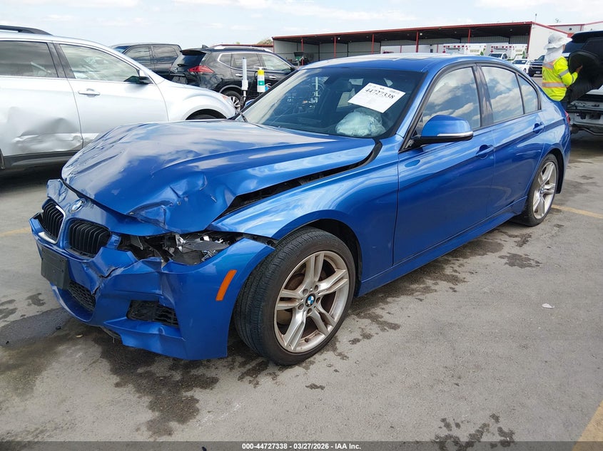 2014 BMW 3er VIN WBA3A5G57ENP27524 IAAI salvage auction — FRONT END, Wait Title, sold $875 on 2026-07-16 (photo 2)