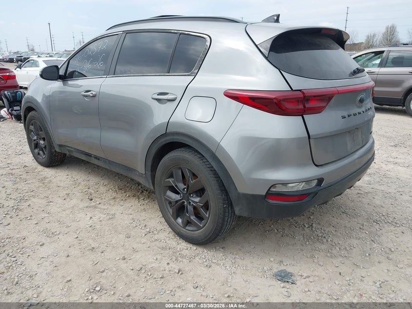 2022 Kia Sportage VIN KNDP6CAC9N7006482 IAAI salvage auction — INTERIOR BURN, Wait Title, sold $2,500 on 2026-07-15 (photo 3)