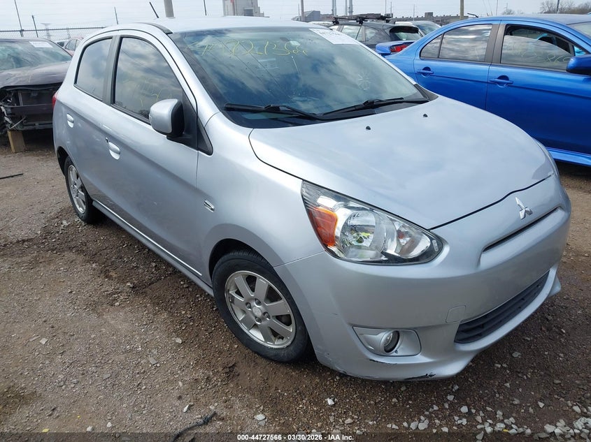 2015 Mitsubishi Mirage VIN ML32A4HJXFH004242 IAAI salvage auction — LEFT REAR, Clear (Indiana), sold $25 on 2026-07-22 (photo 6)