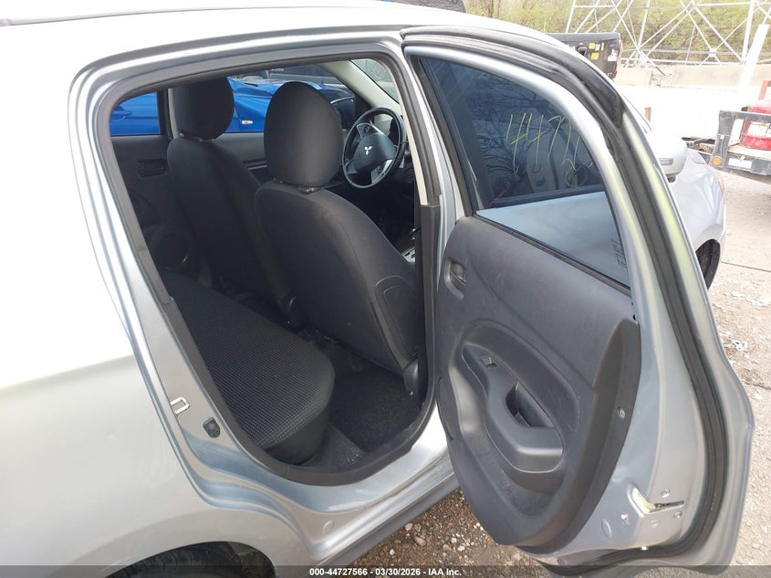 2015 Mitsubishi Mirage VIN ML32A4HJXFH004242 IAAI salvage auction — LEFT REAR, Clear (Indiana), sold $25 on 2026-07-22 (photo 8)