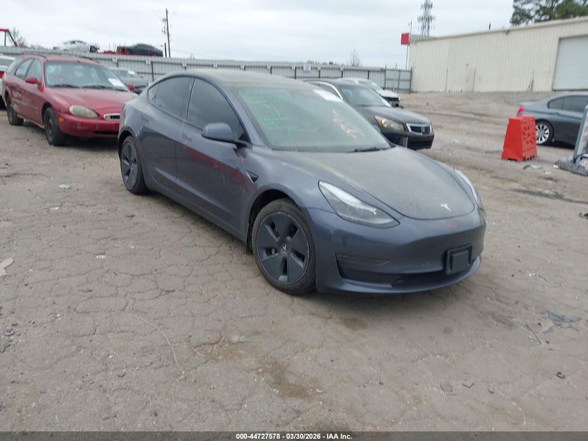2023 Tesla Model 3 VIN 5YJ3E1EA8PF394798 IAAI salvage auction — REAR END, Wait Title, sold $8,100 on 2026-07-23 (photo 1)
