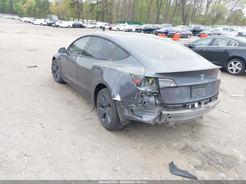 2023 Tesla Model 3 VIN 5YJ3E1EA8PF394798 IAAI salvage auction — REAR END, Wait Title, sold $8,100 on 2026-07-23 (photo 3)