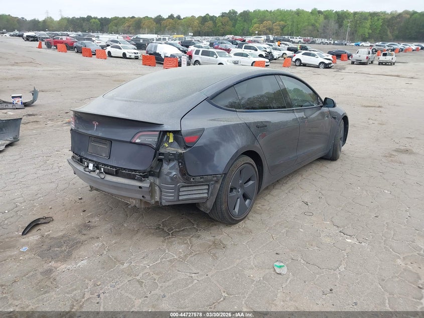 2023 Tesla Model 3 VIN 5YJ3E1EA8PF394798 IAAI salvage auction — REAR END, Wait Title, sold $8,100 on 2026-07-23 (photo 4)