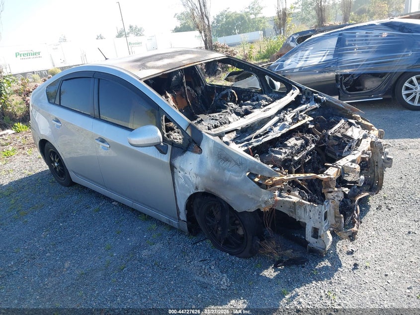 2012 Toyota Prius VIN JTDKN3DU6C5445505 IAAI salvage auction — TOTAL BURN, Salvage Title, sold $300 on 2026-07-13 (photo 1)