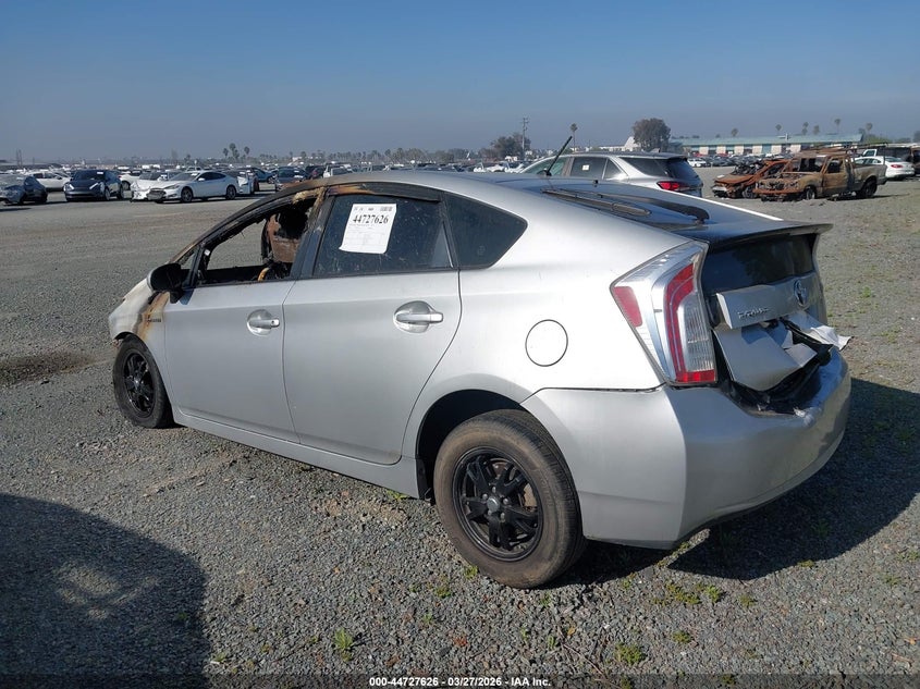 2012 Toyota Prius VIN JTDKN3DU6C5445505 IAAI salvage auction — TOTAL BURN, Salvage Title, sold $300 on 2026-07-13 (photo 3)