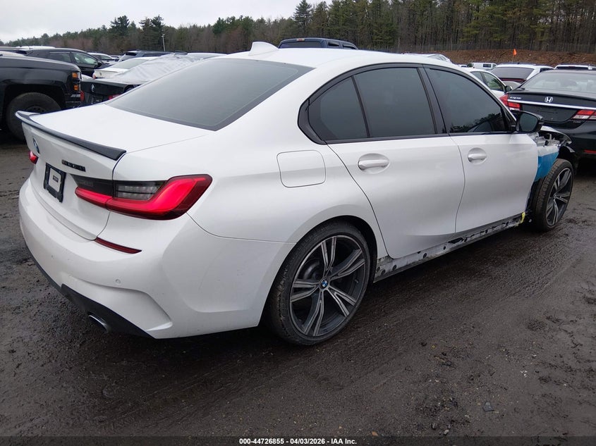 2019 BMW 3er VIN WBA5R7C55KFH13116 IAAI salvage auction — FRONT END, Wait Title, sold $11,400 on 2026-08-26 (photo 4)