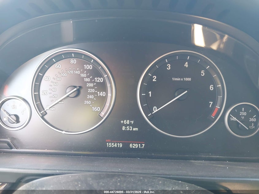 2013 BMW 5er VIN WBAXG5C51DD228504 IAAI salvage auction — FRONT END, Wait Title, sold $425 on 2026-07-14 (photo 7)