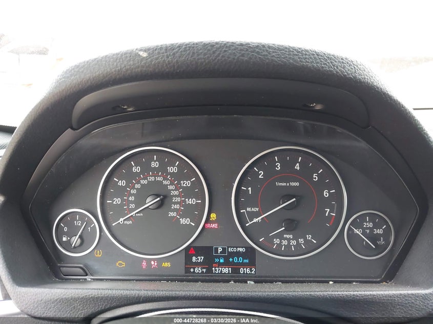 2014 BMW 3er VIN WBA3C1C56EK109332 IAAI salvage auction — RIGHT FRONT, Salvage (California), sold $25 on 2026-07-29 (photo 7)