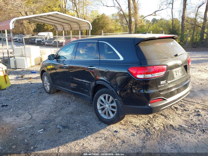2017 Kia Sorento VIN 5XYPG4A32HG271710 IAAI salvage auction — LEFT REAR, Wait Title, sold $1,750 on 2026-07-24 (photo 3)