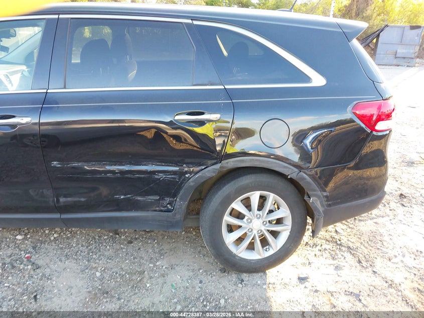 2017 Kia Sorento VIN 5XYPG4A32HG271710 IAAI salvage auction — LEFT REAR, Wait Title, sold $1,750 on 2026-07-24 (photo 6)