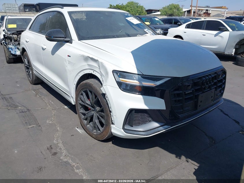 2019 Audi Q8 VIN WA1EVAF14KD039015 IAAI salvage auction — RIGHT FRONT, Wait Title, sold $17,300 on 2026-07-24 (photo 1)