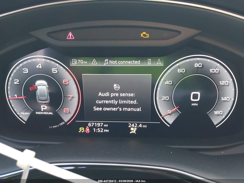 2019 Audi Q8 VIN WA1EVAF14KD039015 IAAI salvage auction — RIGHT FRONT, Wait Title, sold $17,300 on 2026-07-24 (photo 7)