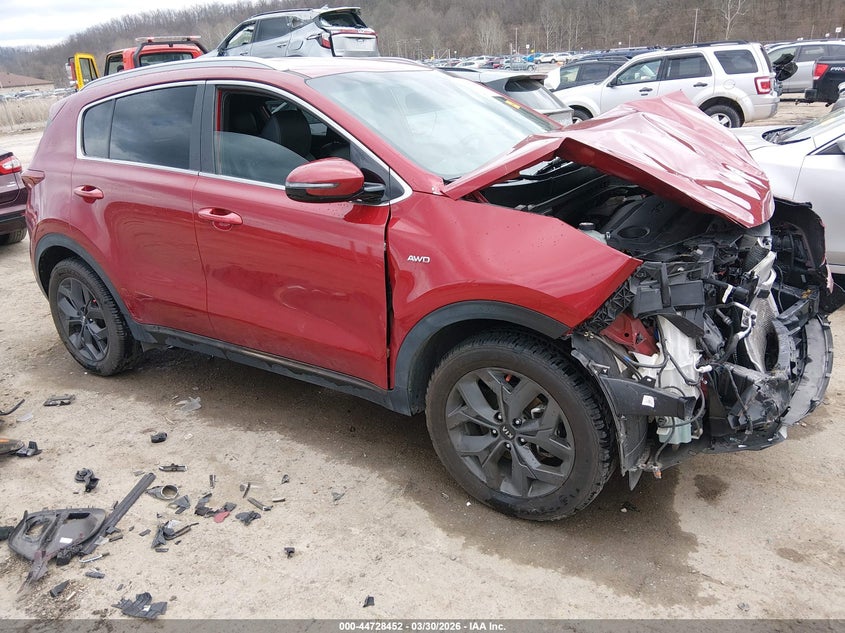 2020 Kia Sportage VIN KNDP6CAC3L7698347 IAAI salvage auction — FRONT END, Salvage (West Virginia), sold $2,100 on 2026-07-19 (photo 1)
