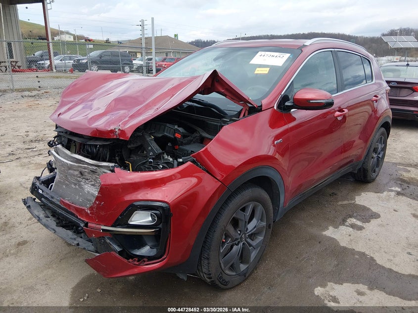 2020 Kia Sportage VIN KNDP6CAC3L7698347 IAAI salvage auction — FRONT END, Salvage (West Virginia), sold $2,100 on 2026-07-19 (photo 2)