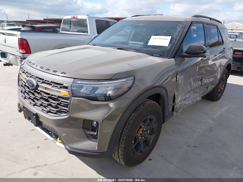 2026 Ford Explorer VIN 1FMUK8JHXTGA42715 IAAI salvage auction — LEFT SIDE, Original (Texas), sold $16,500 on 2026-07-28 (photo 2)