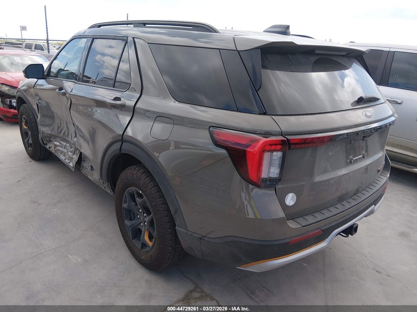 2026 Ford Explorer VIN 1FMUK8JHXTGA42715 IAAI salvage auction — LEFT SIDE, Original (Texas), sold $16,500 on 2026-07-28 (photo 3)