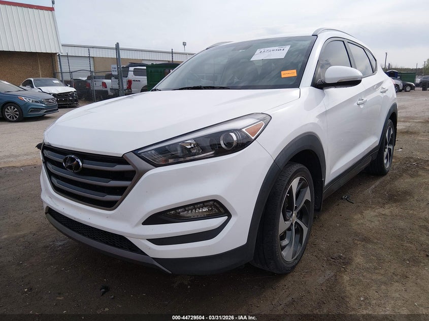 2016 Hyundai Tucson VIN KM8J33A23GU090143 IAAI salvage auction — REAR END, Clear (Oklahoma), sold $75 on 2026-07-29 (photo 2)