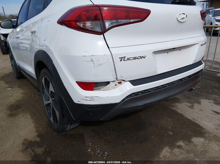 2016 Hyundai Tucson VIN KM8J33A23GU090143 IAAI salvage auction — REAR END, Clear (Oklahoma), sold $75 on 2026-07-29 (photo 6)
