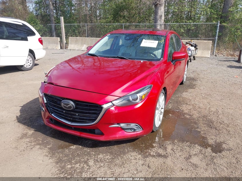 2017 Mazda 3 VIN JM1BN1W3XH1138183 IAAI salvage auction — RIGHT FRONT, Salvage - Greater Than 75% (Maryland), sold $1,750 on 2026-07-25 (photo 2)