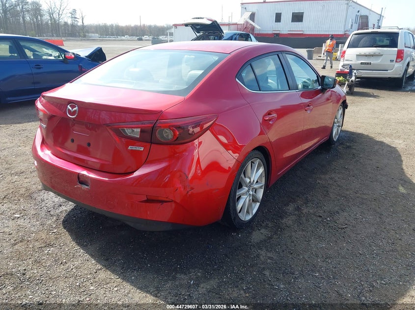 2017 Mazda 3 VIN JM1BN1W3XH1138183 IAAI salvage auction — RIGHT FRONT, Salvage - Greater Than 75% (Maryland), sold $1,750 on 2026-07-25 (photo 4)