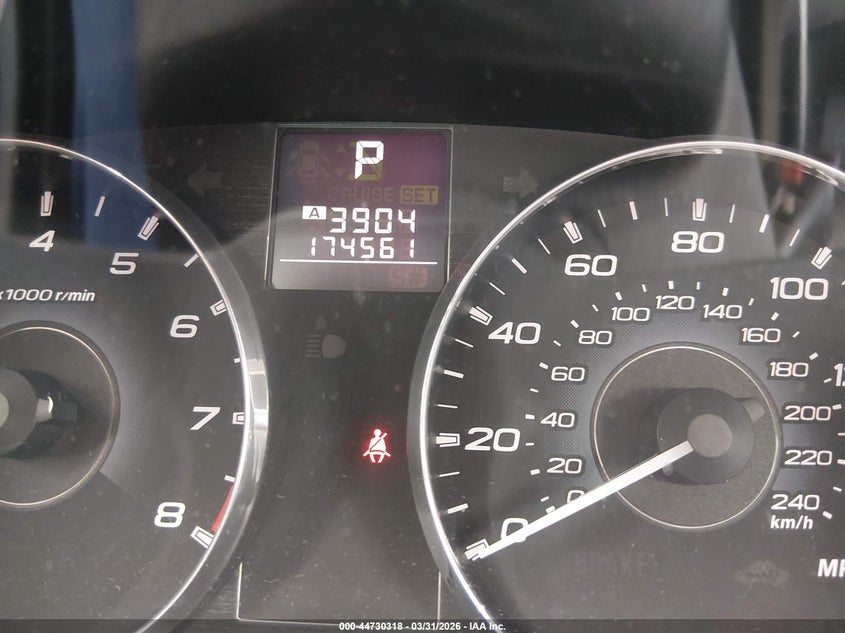 2012 Subaru LEGACY VIN 4S3BMCJ6XC3039201 IAAI salvage auction — RIGHT FRONT, Wait Title, sold $275 on 2026-07-20 (photo 7)